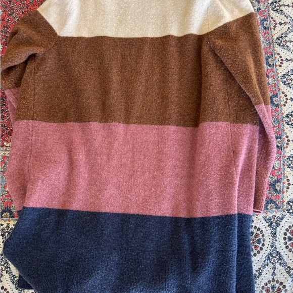 Madewell Wool And Alpaca Blend Color block Duster Cardigan - Picture 8 of 11